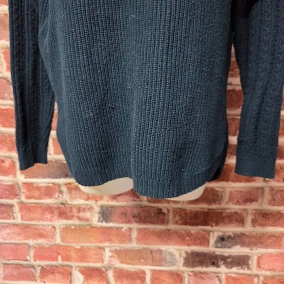 Sonoma Ribbed Knit Sweater | Women’s Medium | Green Long Sleeve Pullover - Picture 5 of 6